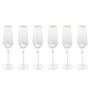 Imagem de Jogo 6 Taças Cristal Champagne Espumante com Borda Dourada Luxo 300ml Wolff