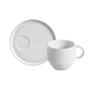 Imagem de Jogo 6 Xícaras 230ml Com Pires em Stoneware Linhas New White Porto Brasil