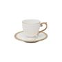 Imagem de Jogo 6 xícaras 90ml para café de porcelana branca e dourado com pires Paddy Wolff - 25112