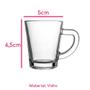 Imagem de Jogo 6 Xícaras Café Vidro Casual 70Ml Class Home