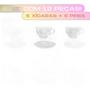 Imagem de Jogo 6 Xícaras Chá Pearl Pires 180Ml Cj Vidro Bolinha Cj