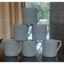 Imagem de Jogo 6 xícaras de Café - Tradicional - 55 ml base reta - Porcelana branca