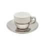 Imagem de Jogo 6 Xícaras de Café Versa Prata 90ml com Suporte