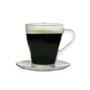 Imagem de Jogo 6 Xícaras de Vidro Transparente para Chá com Pires Café 230ml 12pçs Cozinha Bebidas Presente