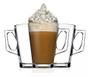 Imagem de Jogo 8 Caneca Xícara de Café Capuccino Chá Vidro 250ml