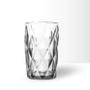 Imagem de Jogo 8 Copos de Vidro Grosso Diamond Long Drink Transparente Água Suco 340ml