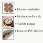 Imagem de Jogo Americano Sousplat Redondo Cozinha - Kit 4 Peças