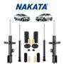 Imagem de Jogo Amortecedor Nakata Chevrolet Prisma 2013 A 2019 + Kit Batente