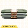 Imagem de Jogo Assadeira Retangular 1,6L Vidro Transparente 2 UNIDADES