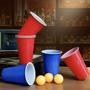 Imagem de Jogo Beer Pong 12 Copos Americano de Plastico e 12 Bolinhas