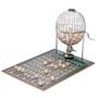 Imagem de Jogo Bingo Globo Profissional Nº1 Pequeno Cromado + 200 Cartelas Profissional
