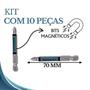 Imagem de Jogo Bits Phillips PH2 70mm com Encaixe 1/4 Pol. 10 Peças - GROSS-11262
