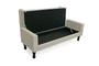 Imagem de Jogo Cabeceira Geovana + Calçadeira Fênix King 195cm Suede Bege - DL Decor