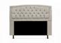 Imagem de Jogo Cabeceira Geovana + Calçadeira Fênix King 195cm Suede Bege - DL Decor
