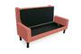 Imagem de Jogo Cabeceira Geovana + Calçadeira Fênix Queen 160cm Suede Coral - DL Decor