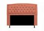Imagem de Jogo Cabeceira Geovana + Calçadeira Fênix Queen 160cm Suede Coral - DL Decor
