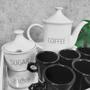 Imagem de Jogo Café Words Com Bandeja Quadrada Espelhada Preto