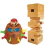 Imagem de Jogo Caiu Perdeu Torre Blocos Madeira + Pula Barril Pirata