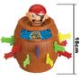 Imagem de Jogo Caiu Perdeu Torre Blocos Madeira + Pula Barril Pirata