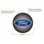 Imagem de Jogo Calota Aro 13 Flap Black Red Universal + Emblema Resinado Ford