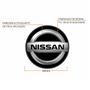 Imagem de Jogo Calota Aro 13 Flap Black Red Universal + Emblema Resinado Nissan