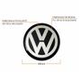 Imagem de Jogo Calota Aro 13 Nitro Black Silver Universal + Emblema Resinado Volkswagen