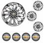 Imagem de Jogo Calota Aro 13 Passat CC Chrome Universal + Emblema Resinado Chevrolet GM