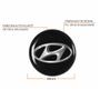 Imagem de Jogo Calota Aro 13 Triton Sport Black Silver Graphite Universal + Emblema Resinado Hyundai