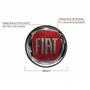 Imagem de Jogo Calota Aro 13 Triton Sport Black Silver Universal + Emblema Resinado Fiat