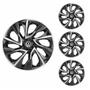 Imagem de Jogo Calota Aro 14 DS4 Black Silver Universal + Emblema Resinado Volkswagen