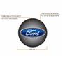 Imagem de Jogo Calota Aro 14 Triton Sport Black Silver Graphite Universal + Emblema Resinado Ford
