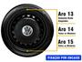 Imagem de Jogo Calota Centro Roda Vw Gol G1 G2 G3 Amarok Aro 13 14 15