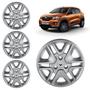 Imagem de Jogo Calota Com Emblema Resinado Kwid Aro 14 2018 2019 2020 2021 2022 4 Pçs Pronta Entrega