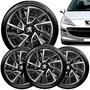 Imagem de Jogo Calota Ds4 Aro 14 Black / Silver Esportiva Peugeot 307