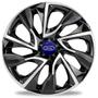 Imagem de Jogo Calota Esportiva Ds4 Aro 14 Black Silver Ford Ka Fiesta