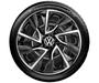 Imagem de Jogo Calota Esportiva Ds4 Aro 14 Black Silver Vw Gol Polo Up