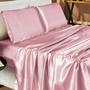 Imagem de Jogo Cama Casal Queen Size Imperial Seda Alto Brilho Super