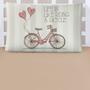 Imagem de Jogo Cama Lençol Shine Solteiro Microfibra 180 Fios 2 Peças - Vintage Bike Bege