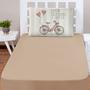 Imagem de Jogo Cama Lençol Shine Solteiro Microfibra 180 Fios 2 Peças - Vintage Bike Bege