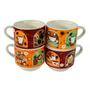 Imagem de Jogo Caneca Porcelana personalizada Kit com 4 Pç Café 200ml