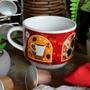 Imagem de Jogo Caneca Porcelana personalizada Kit com 4 Pç Café 200ml