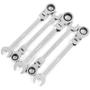 Imagem de Jogo Chave Combinada Catraca Cabeça Flexível 5 Pçs 10 ao 14mm    ST09024ASJ  - SATA
