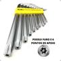 Imagem de Jogo Chave Torx Aço Tipo L Com 10 Peças T9 A T50 Eda