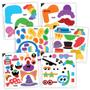 Imagem de Jogo Colorforms Silly Faces Family Fun para maiores de 3 anos com 68 peças