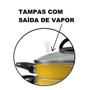 Imagem de Jogo com 03 caçarolas amarelas com antiaderente