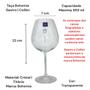 Imagem de Jogo com 06 Taças de Cristal Bohemia Para Vinho 650ml
