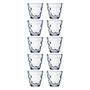 Imagem de Jogo com 10 Copos de Vidro Transparente Bangkok 250ML Água
