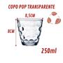 Imagem de Jogo com 10 Copos de Vidro Transparente Bangkok 250ML Água