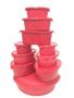 Imagem de Jogo Com 10 Potes Vasilhas Plásticas Para Alimentos