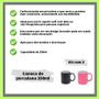 Imagem de Jogo Com 2 Canecas Preto/rosa Fosco Veludo Para Chá 350ml